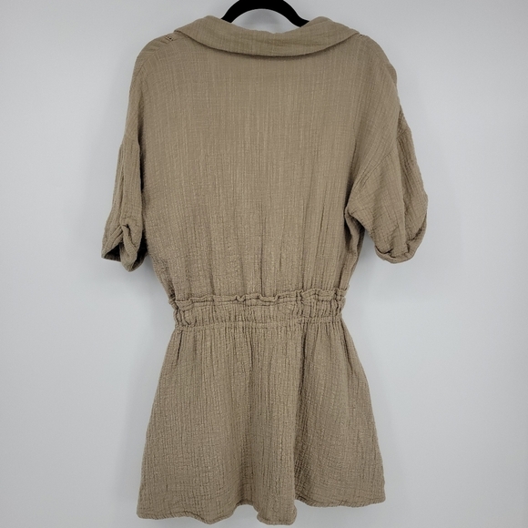 Promesa Womens Habitat 100% Cotton Half-Button Bohemian Shirt Dress Size S - Picture 6 of 13